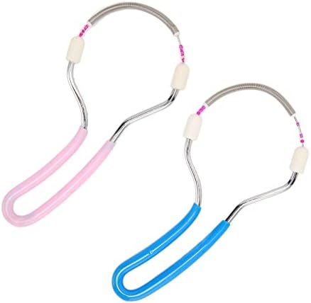 Facial Hair Remover Women Manual Hair Removal Spring 2 Pcs Portable Facial Epilator Hair Removal Tool for Upper Lip Chin Cheeks