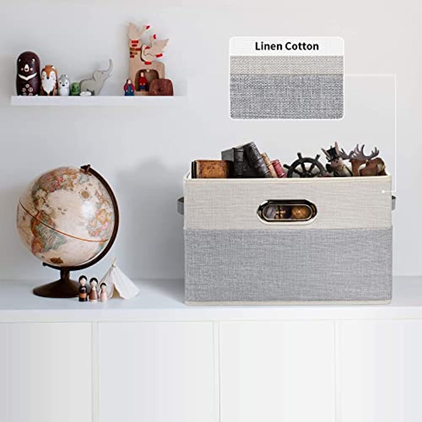 Storage Basket for Shelves, 3 Pack Extra Large