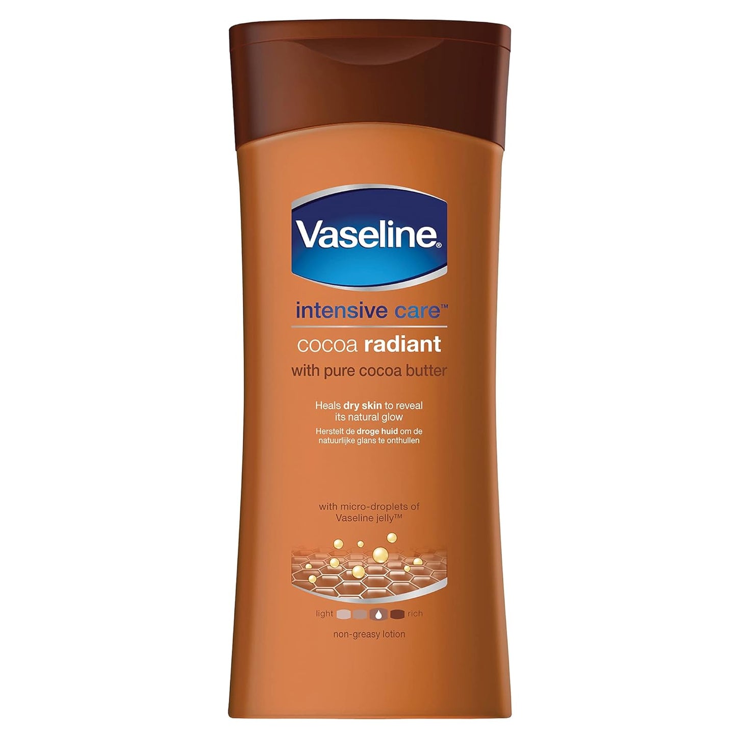 Vaseline Essential Moisture Cocoa Radiant Lotion 200ml Pack of 3