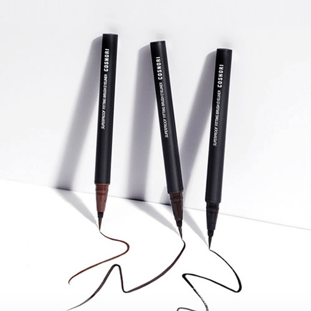 COSNORI Super Proof Fitting Brush Eyeliner 0.6g