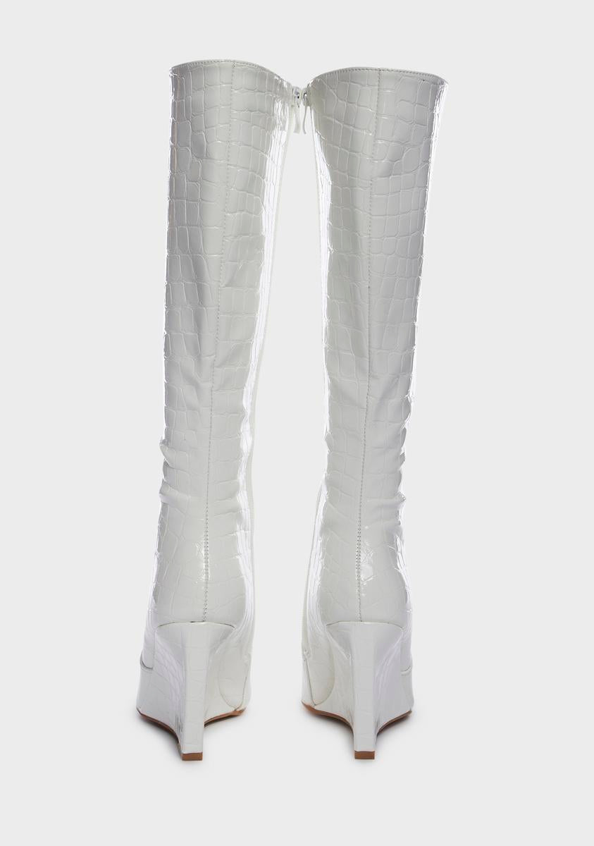 Social Secret Wedge Boots
