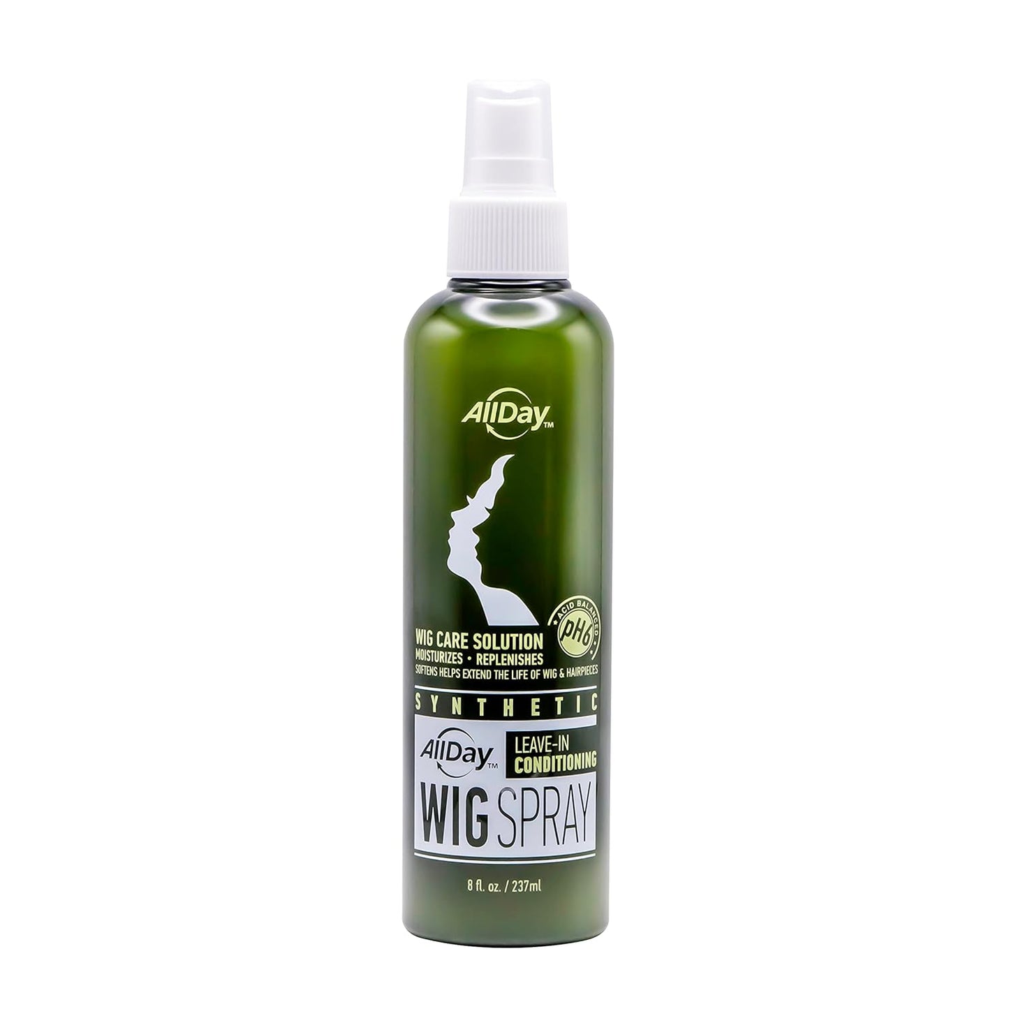 AllDay Locks Synthetic Wig Spray | Revitalizes & Refreshes | Cleanses & Extends Lifespan of Wigs & Hairpieces | Soft & Fresh Leave-In Conditioner, Grape Scent | 8 oz