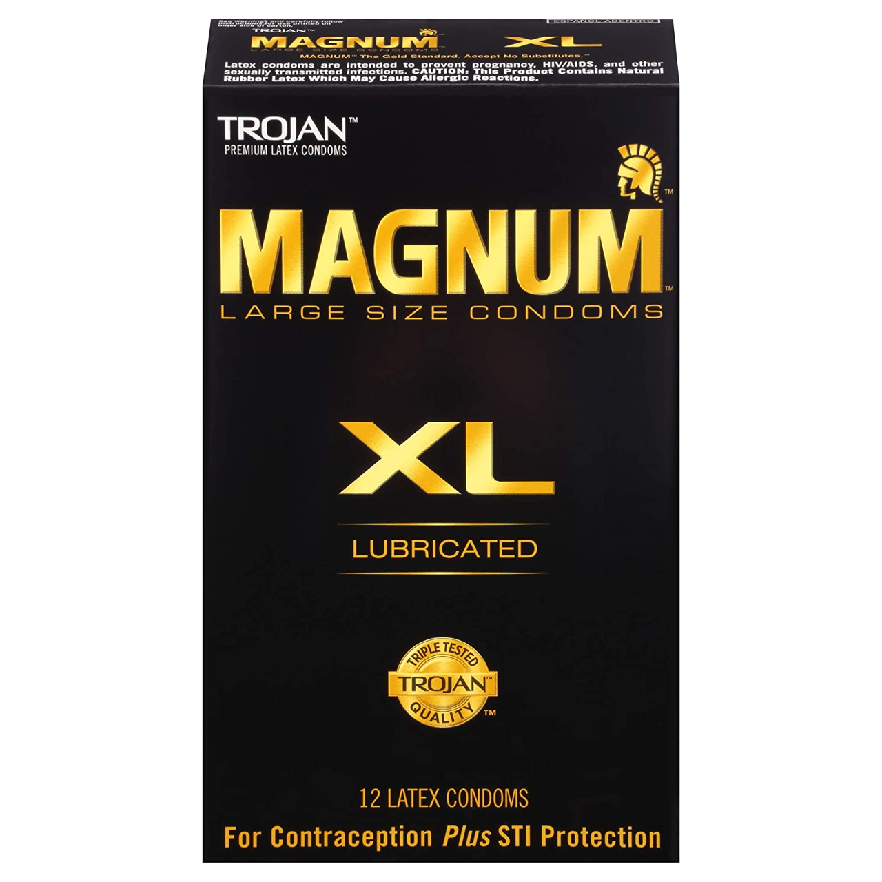 TROJAN - Magnum Lubricated Latex Condoms 12-Count | Original or XL