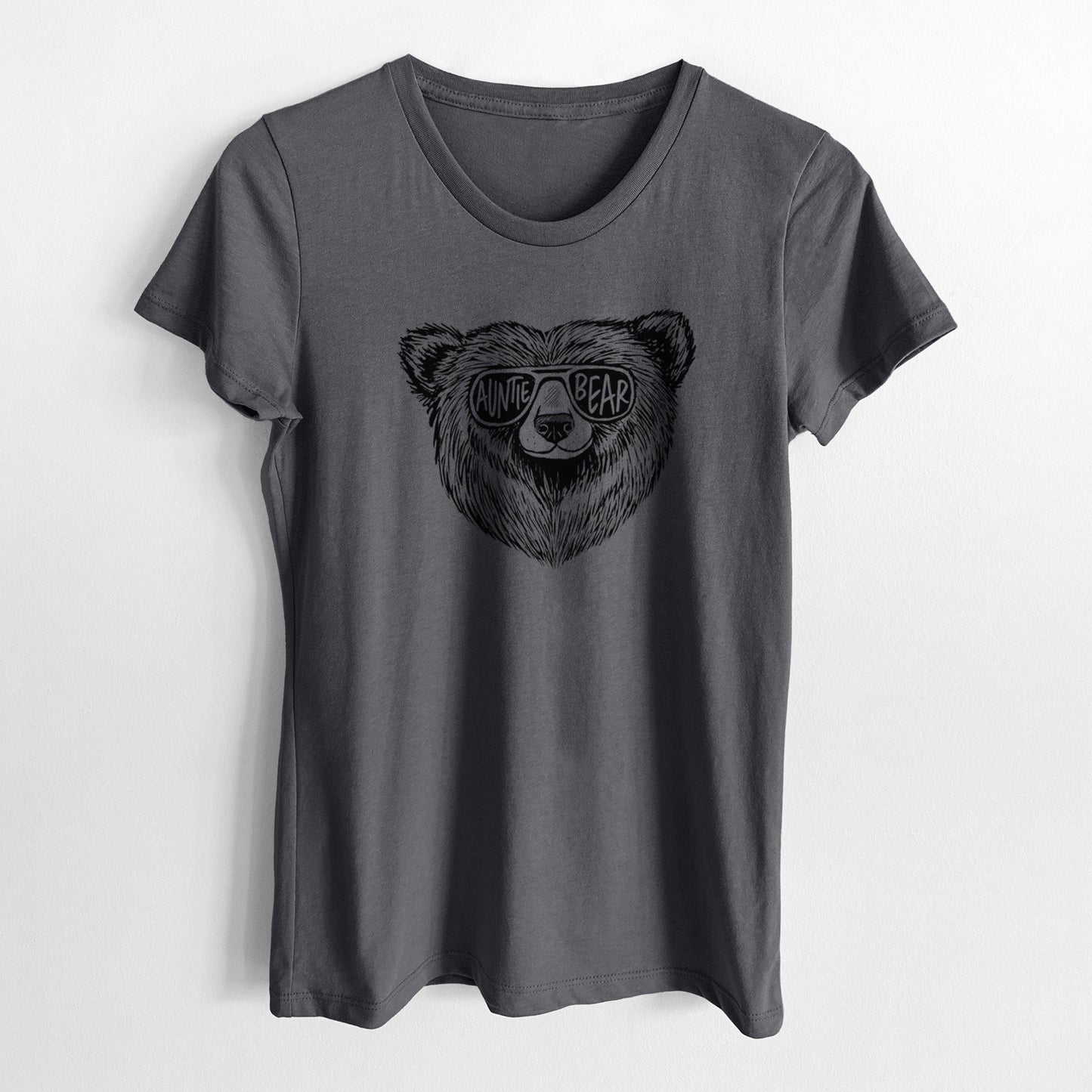 Auntie Bear - Women's Crewneck - Made in USA - 100% Organic Cotton