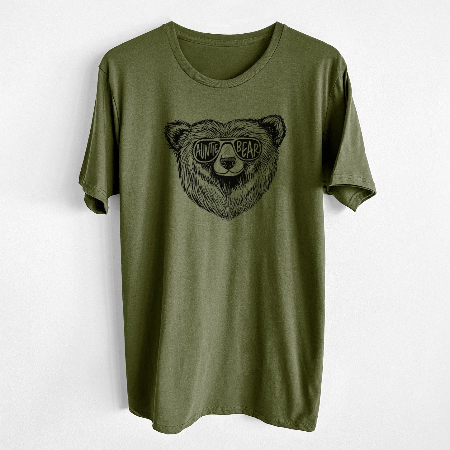 Auntie Bear - Unisex Crewneck - Made in USA - 100% Organic Cotton