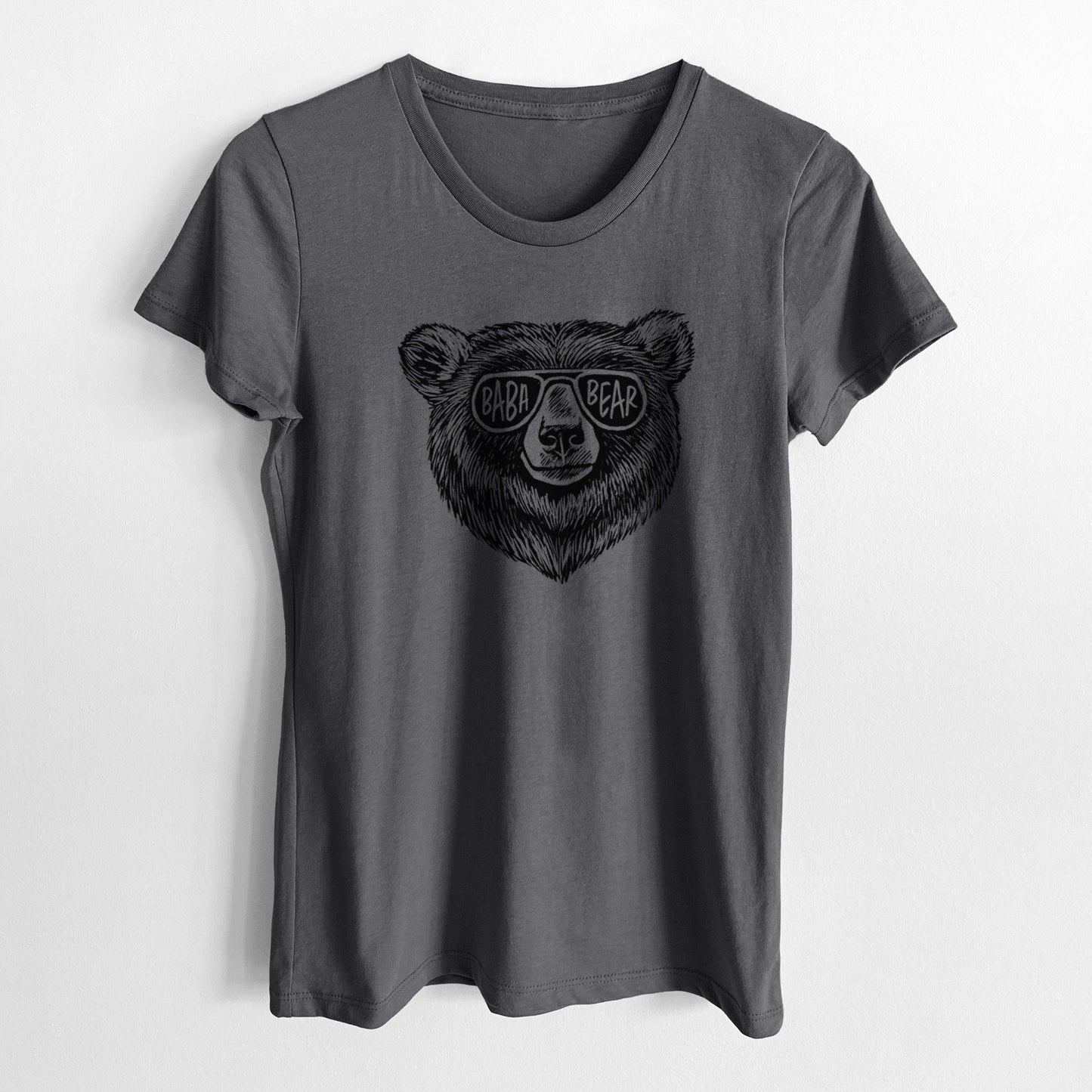 Baba Bear - Women's Crewneck - Made in USA - 100% Organic Cotton