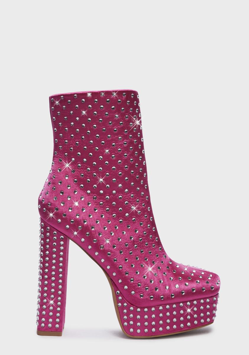 Sweet Overnight Glitz Ankle Boots