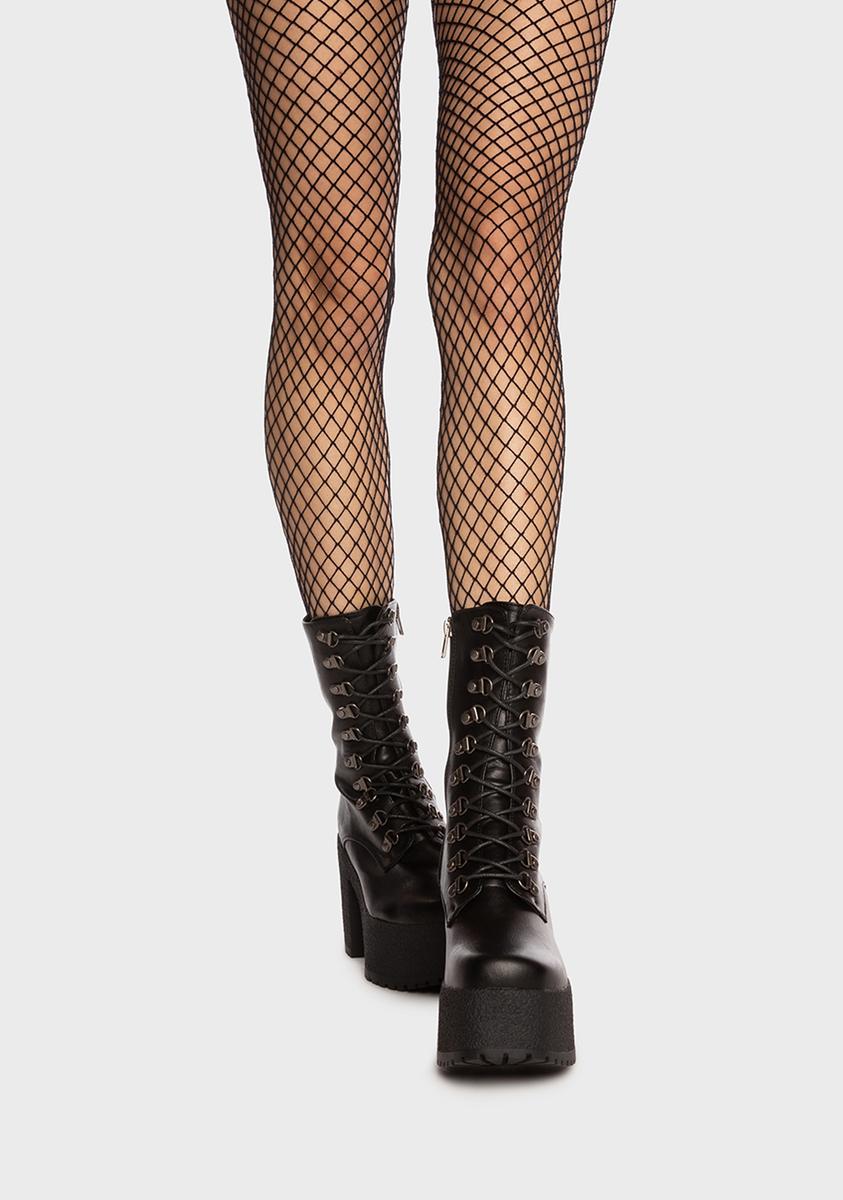Short Siren Chunky Platform Calf Boots