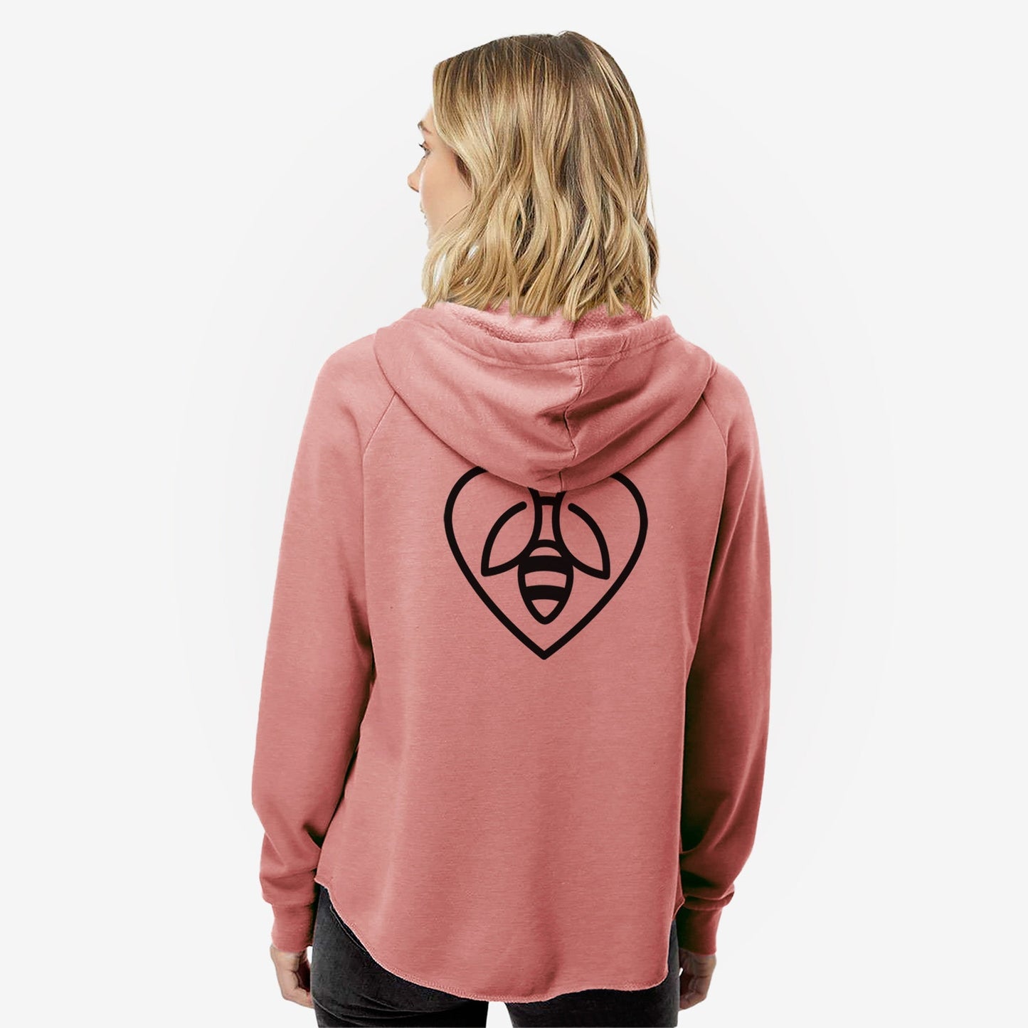 Bee Heart Icon - Women's Cali Wave Zip-Up Sweatshirt