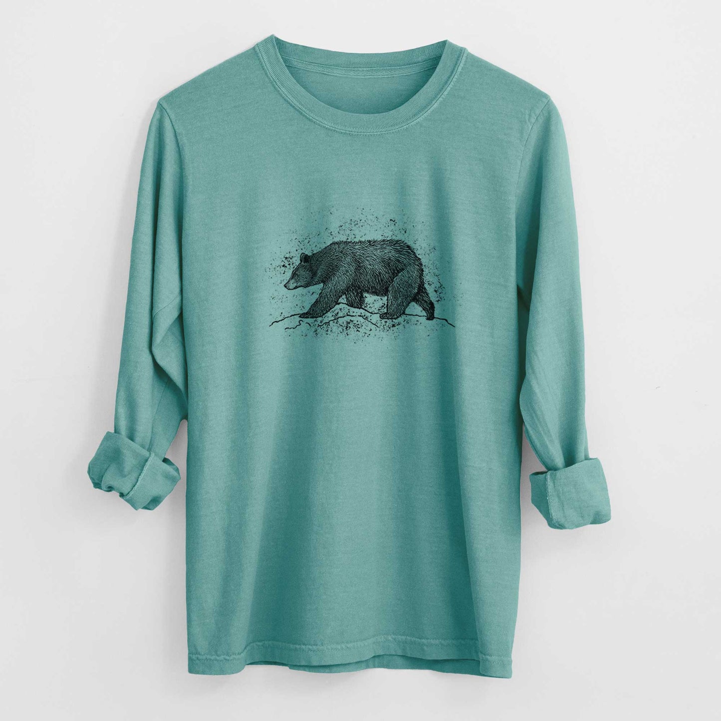 Black Bear - Heavyweight 100% Cotton Long Sleeve