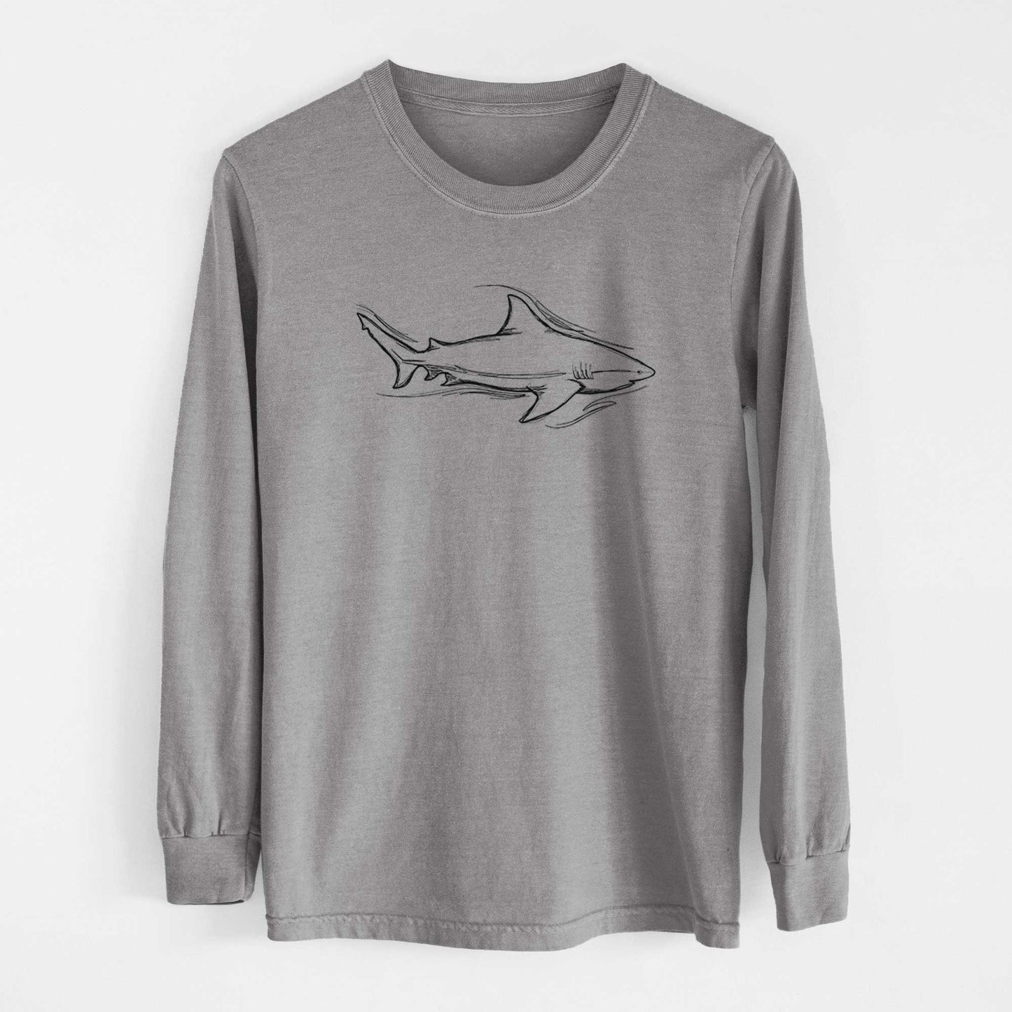 Bull Shark - Heavyweight 100% Cotton Long Sleeve