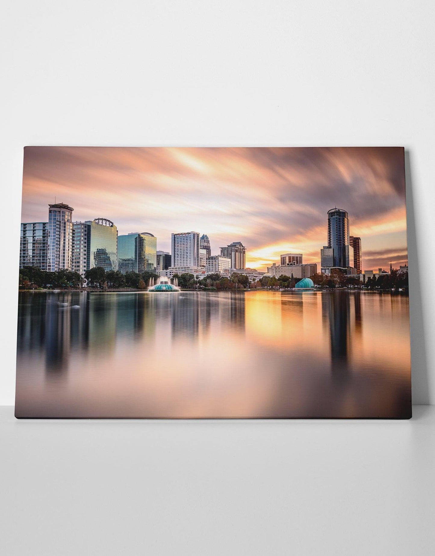 Downtown Orlando Florida Lake Eola Canvas: by APE CANVAS C105