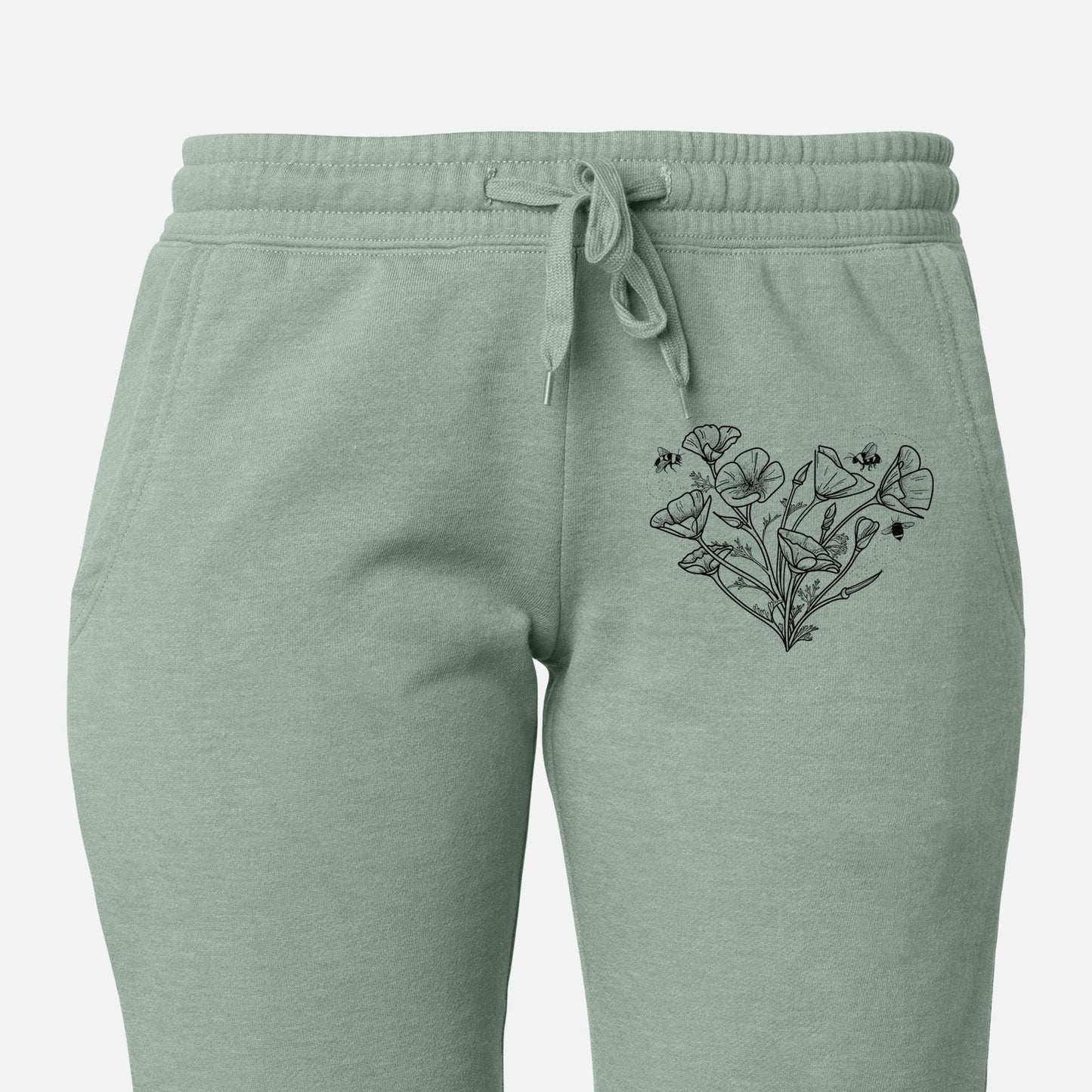 California Poppy Heart - Women's Cali Wave Jogger Sweatpants