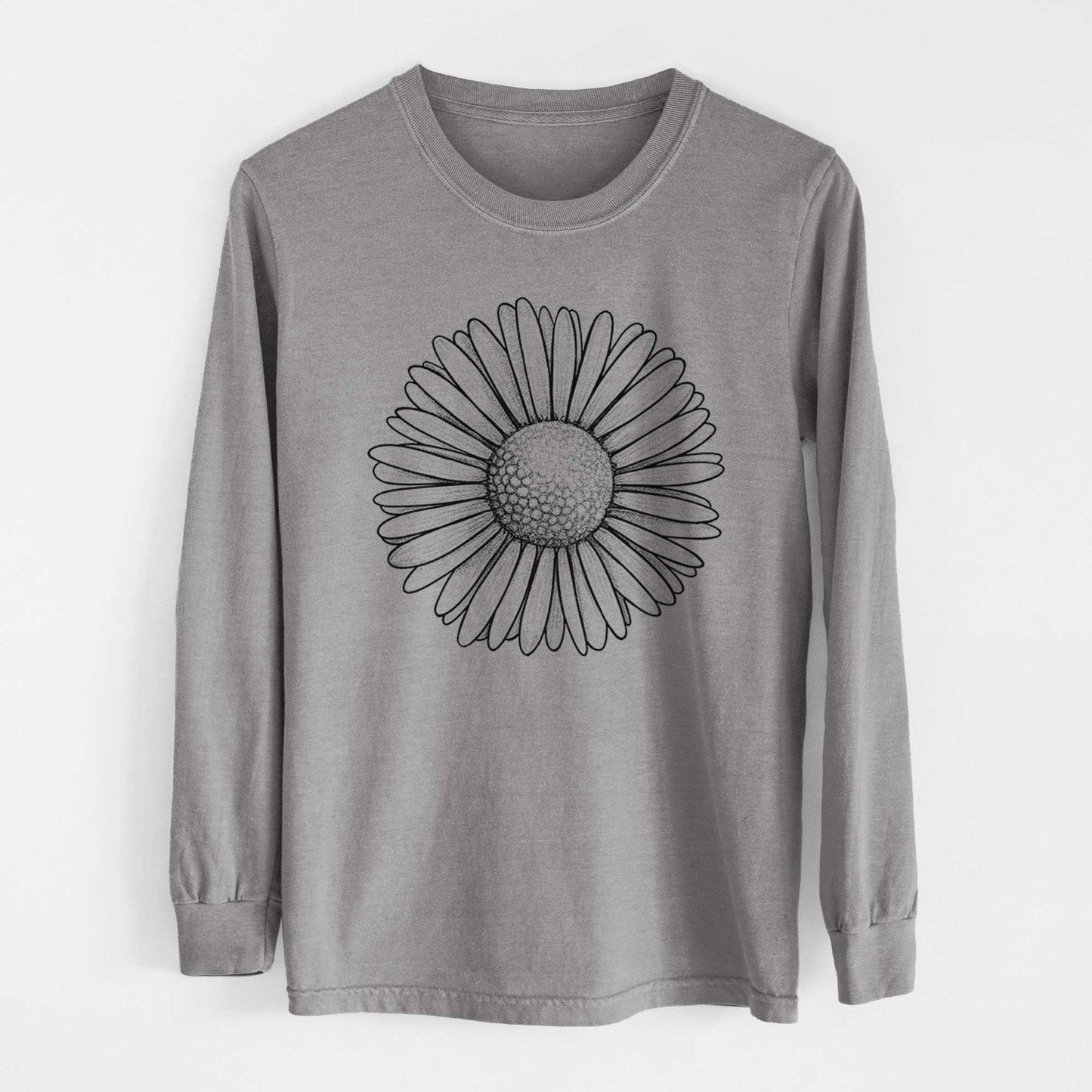 Bellis perennis - The Common Daisy - Heavyweight 100% Cotton Long Sleeve