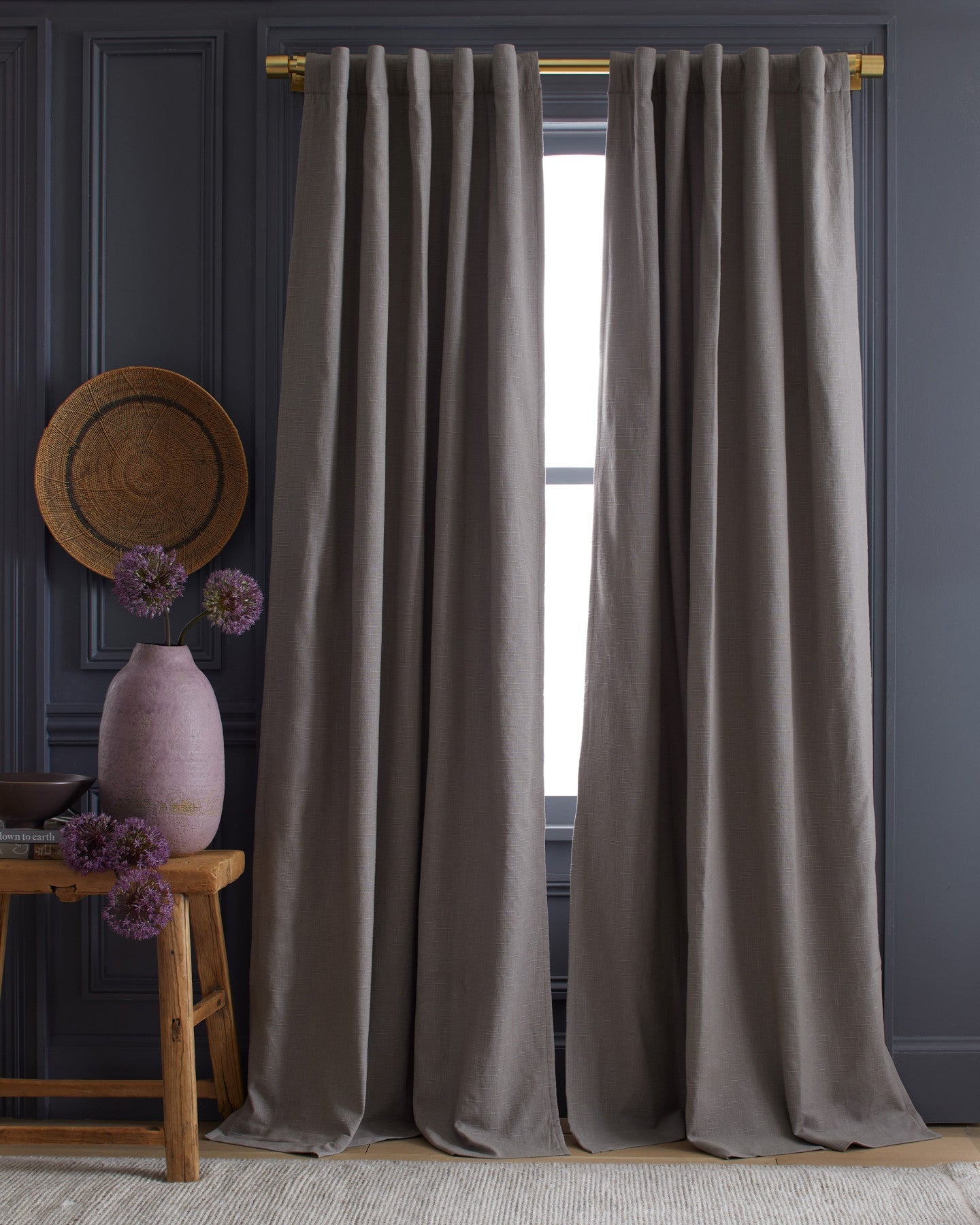Cotton Slub Blackout Curtain