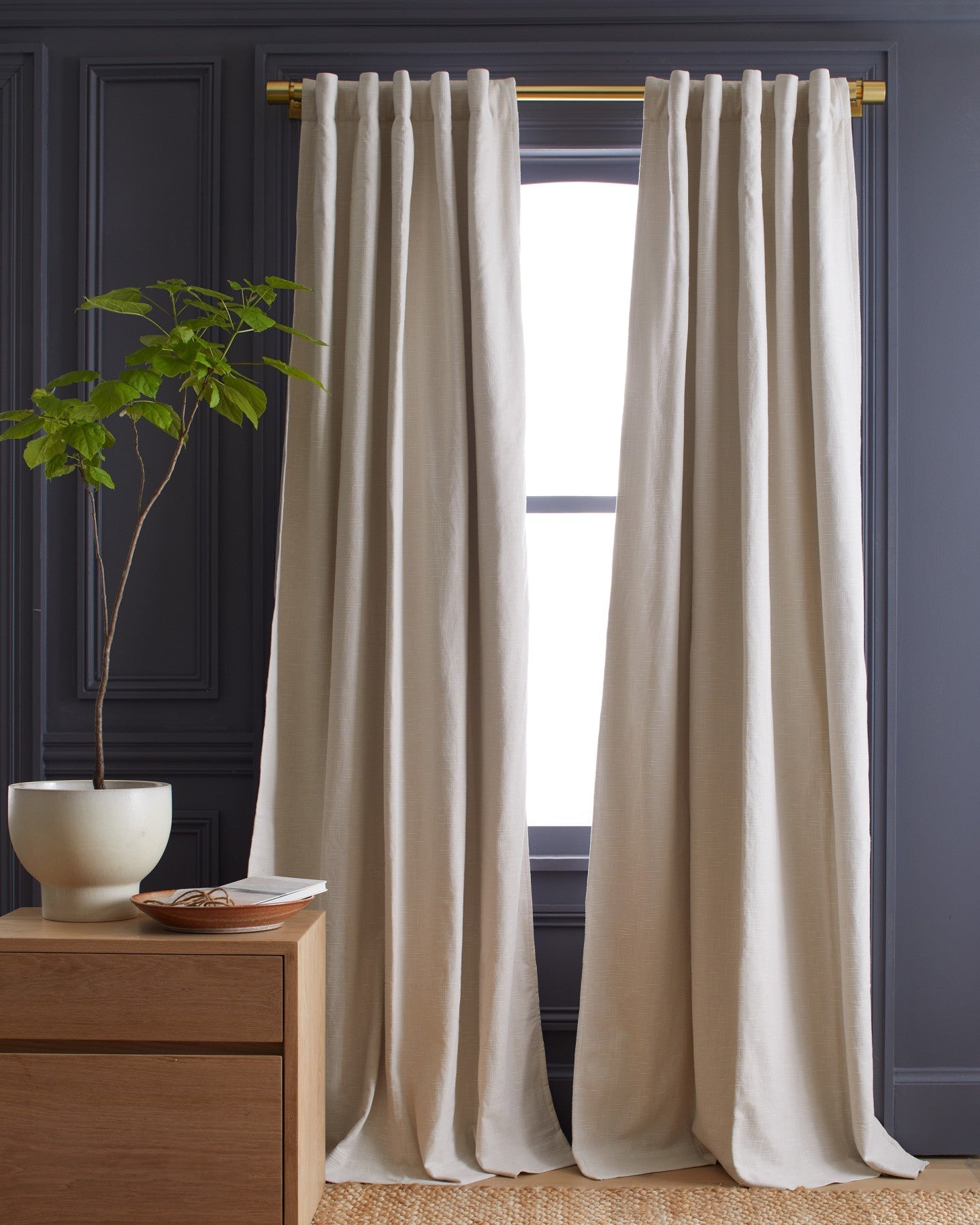 Cotton Slub Blackout Curtain