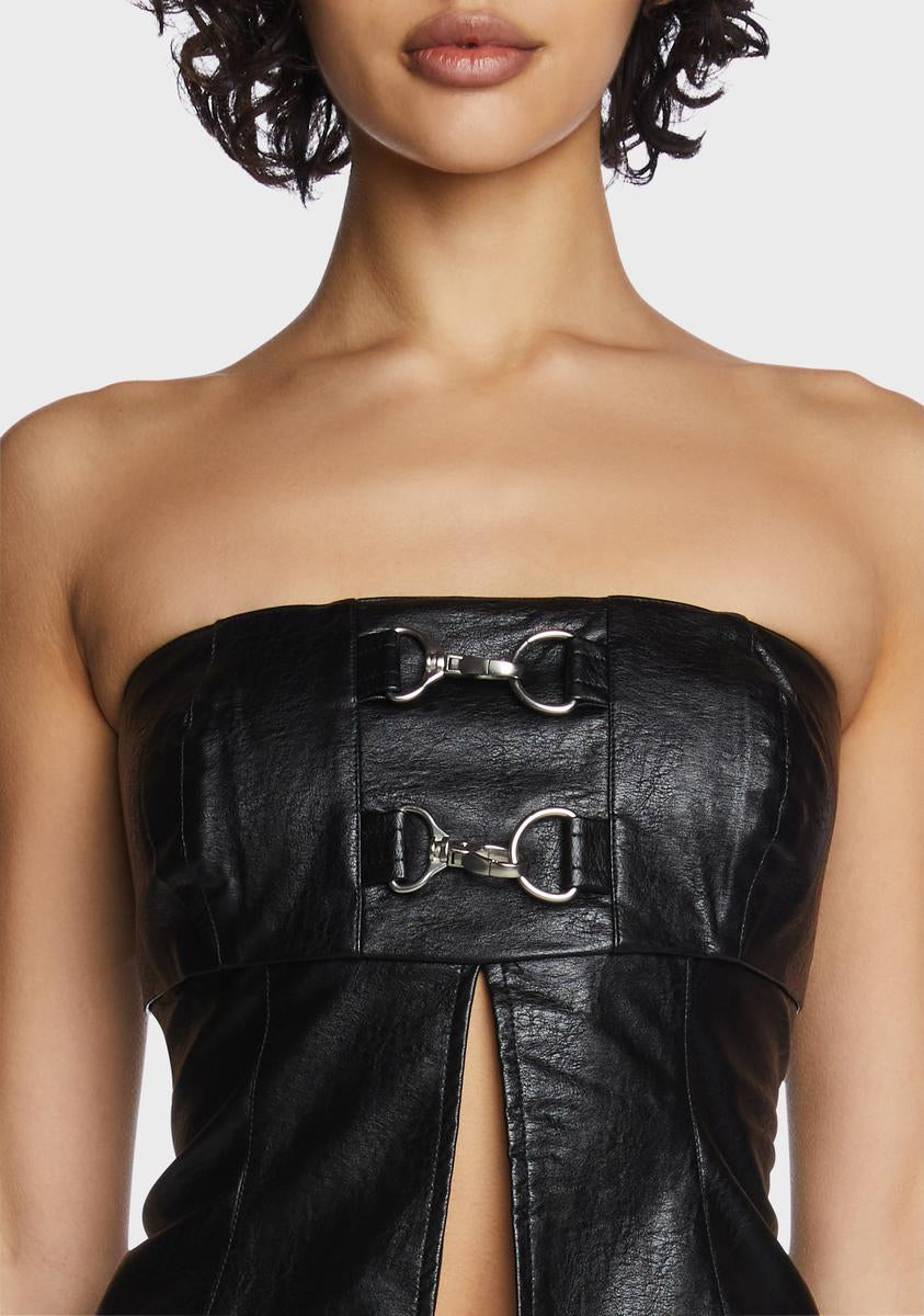 Vixen Vegan Leather Top