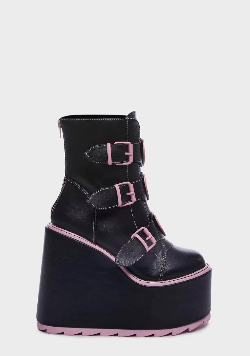 Dune Lo Hearts On Fire Platform Boots