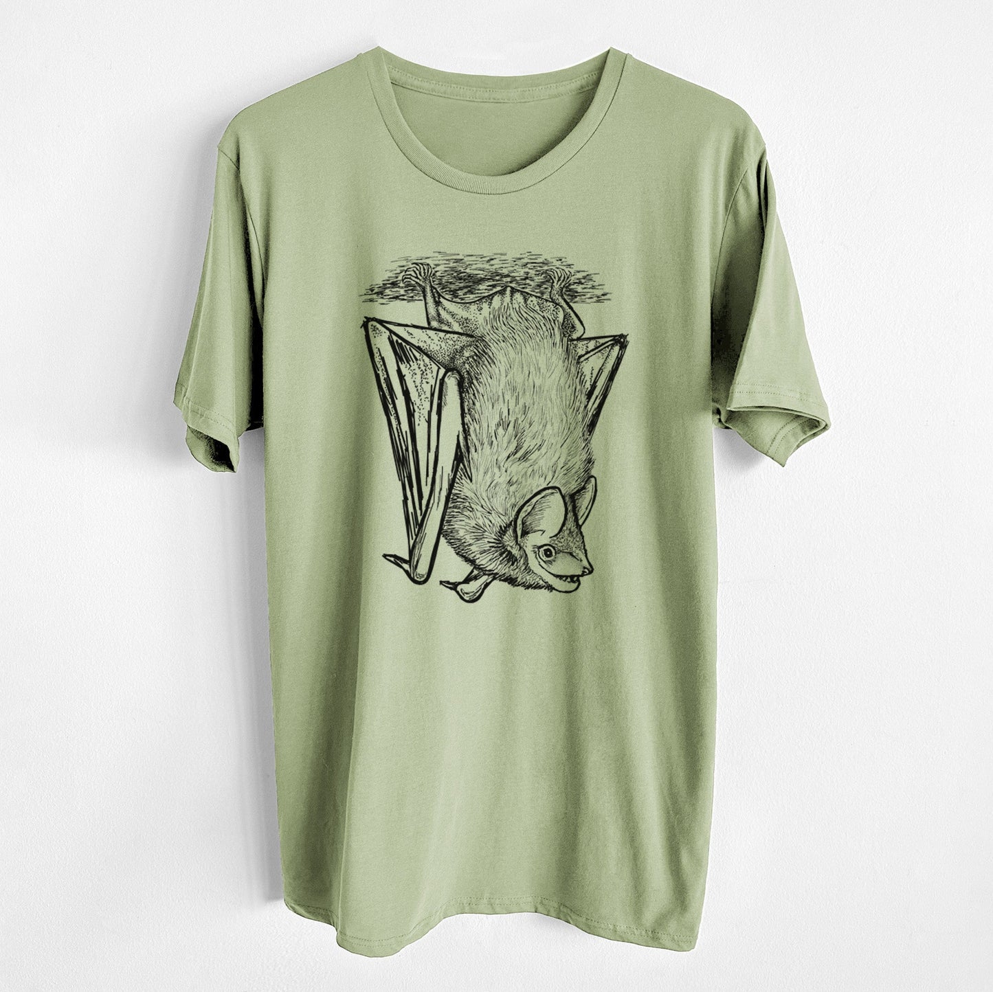 Eptesicus fuscus - Big Brown Bat - Unisex Crewneck - Made in USA - 100% Organic Cotton