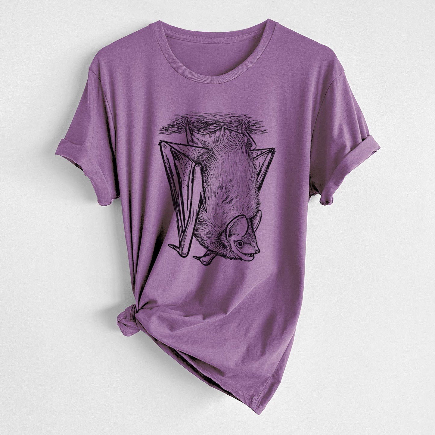 Eptesicus fuscus - Big Brown Bat - Unisex Crewneck - Made in USA - 100% Organic Cotton