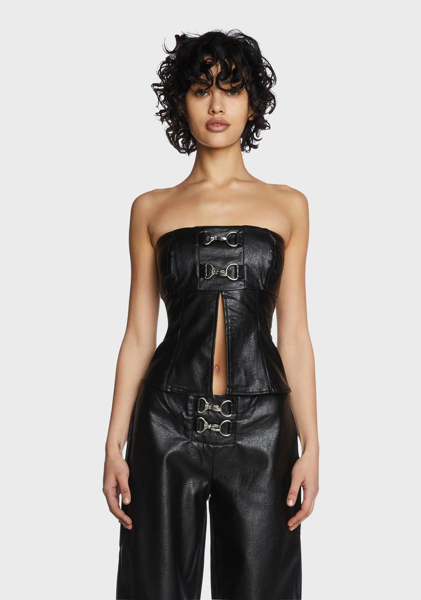 Vixen Vegan Leather Top