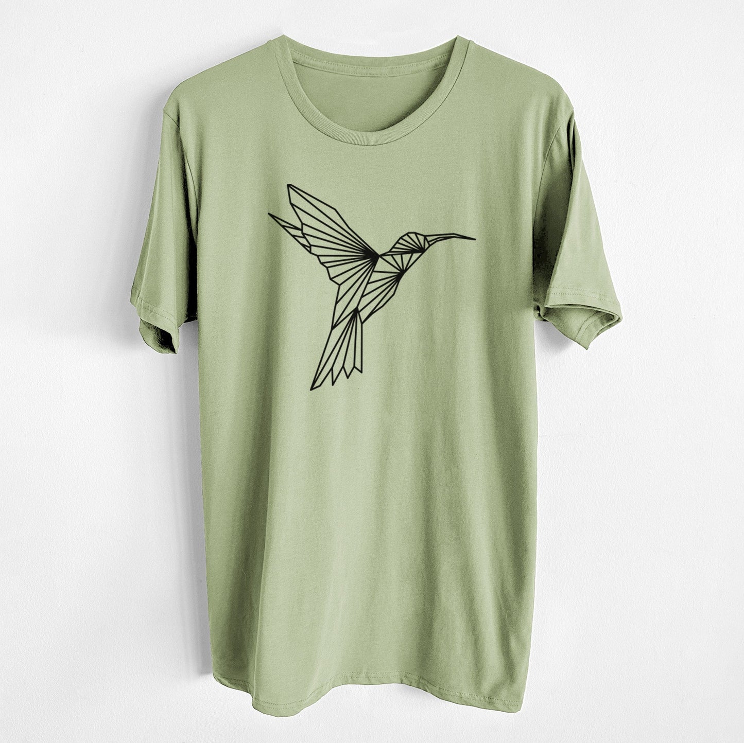 Geometric Hummingbird - Unisex Crewneck - Made in USA - 100% Organic Cotton