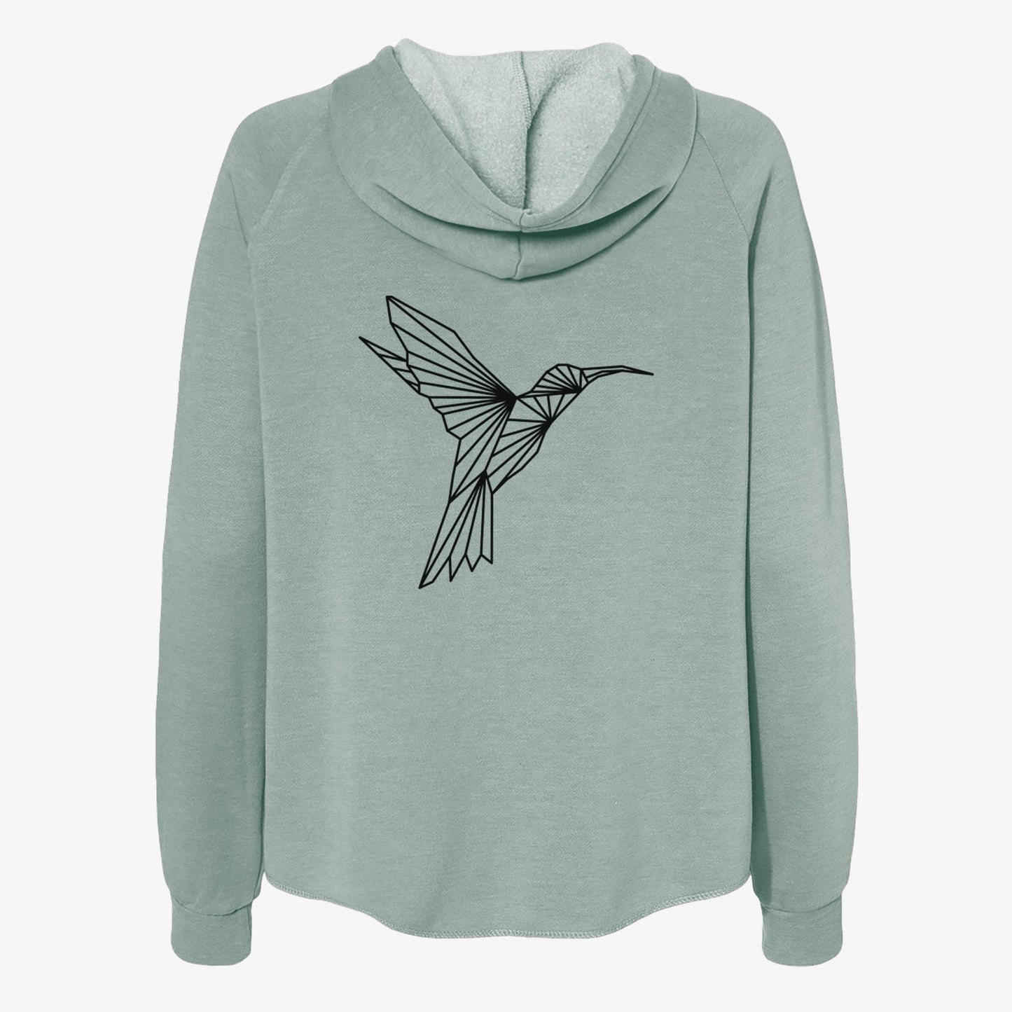 Geometric Hummingbird - Women's Cali Wave Zip-Up Sweatshirt