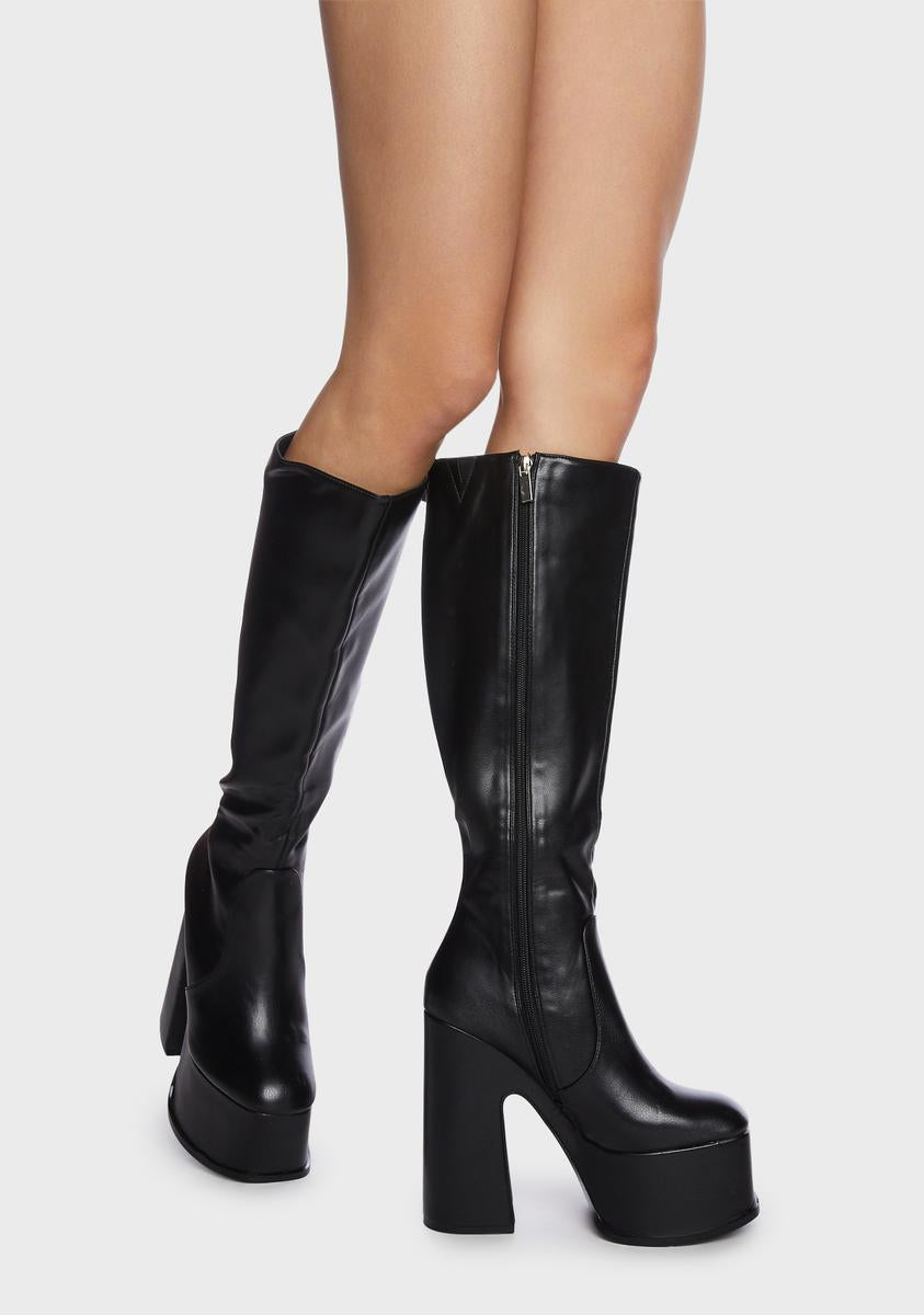 Corrs Platform Knee High Boots