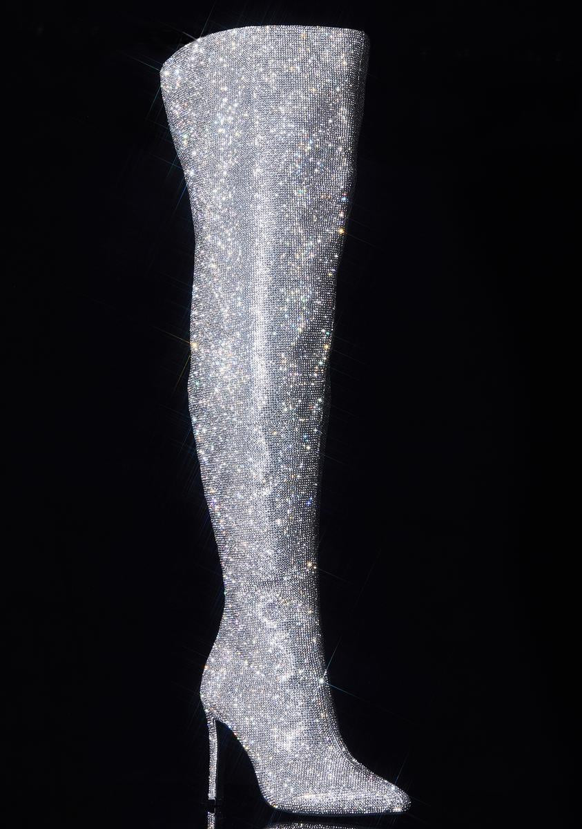 Publicity Stunt Thigh High Boots