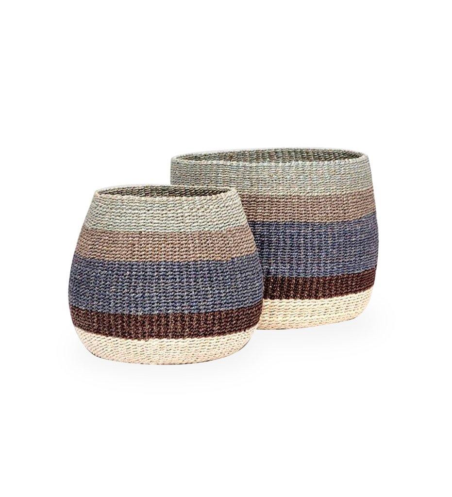 Samal Striped Basket (Medium)
