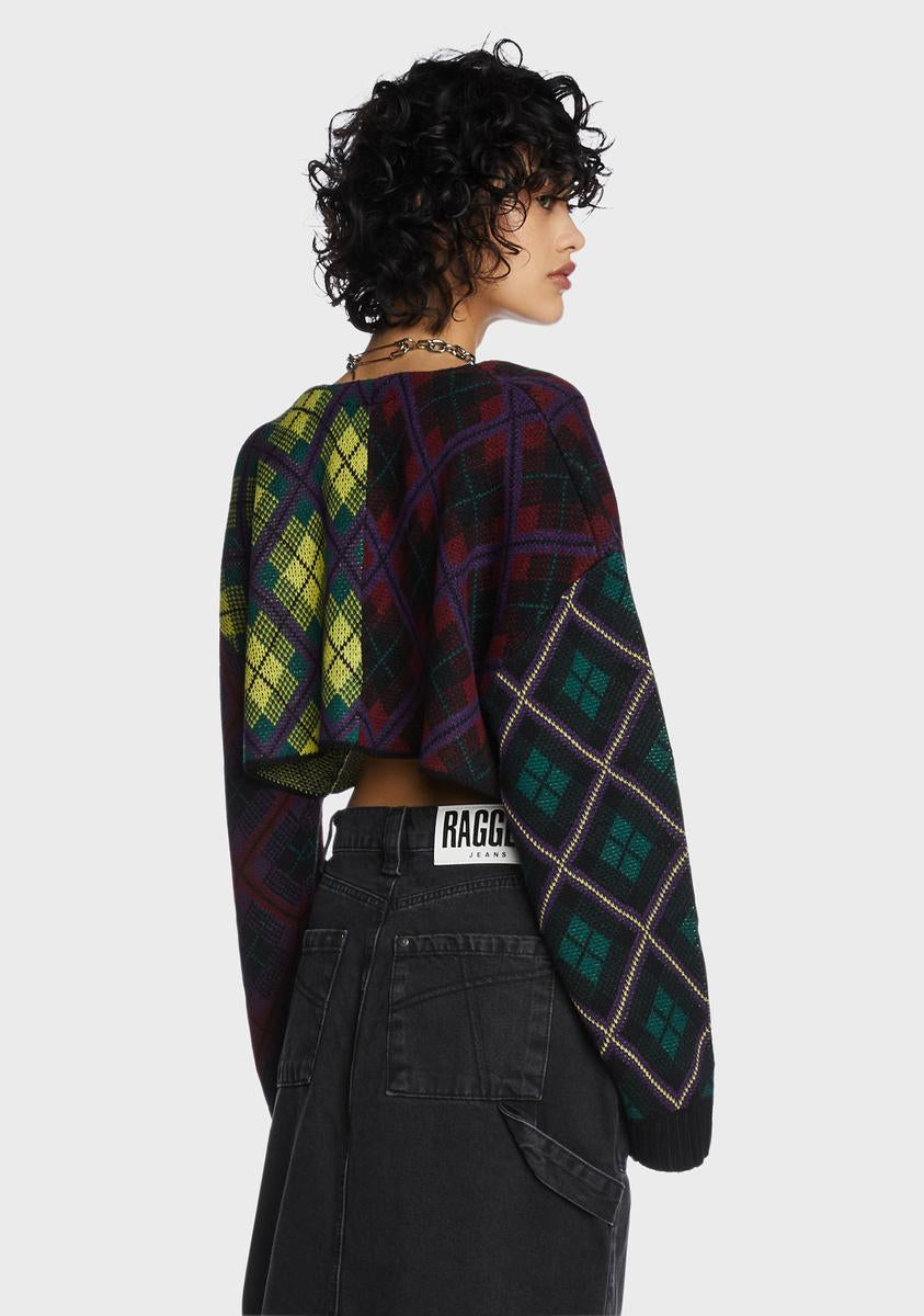 Garage Plaid Cardigan