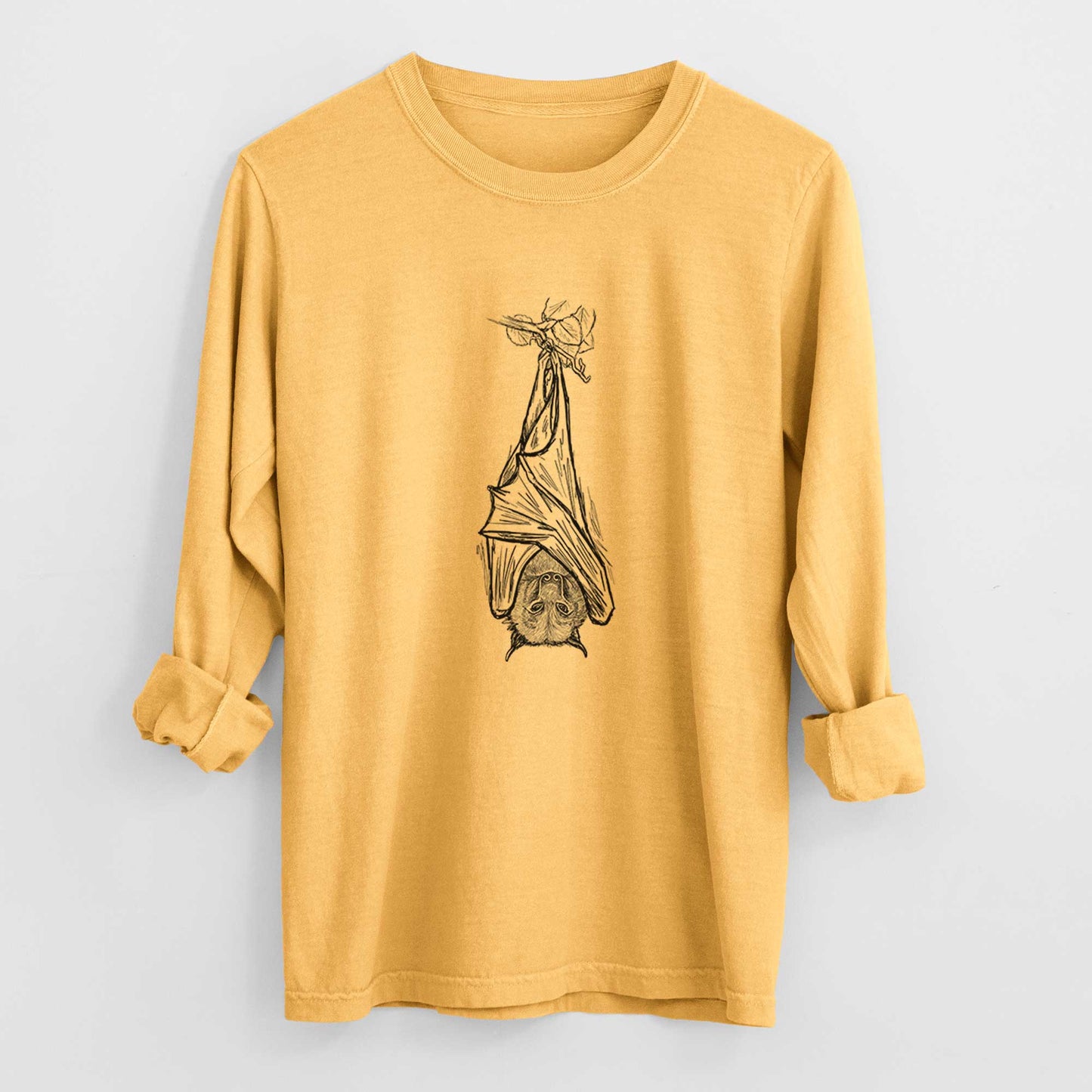 Pteropus vampyrus - Large Flying Fox - Heavyweight 100% Cotton Long Sleeve