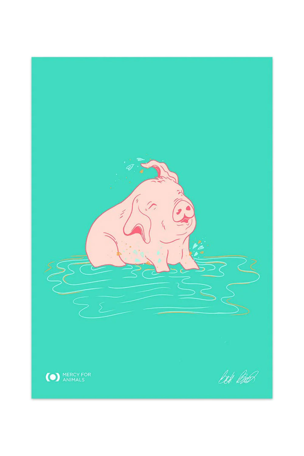 Puddle of Love Art Print