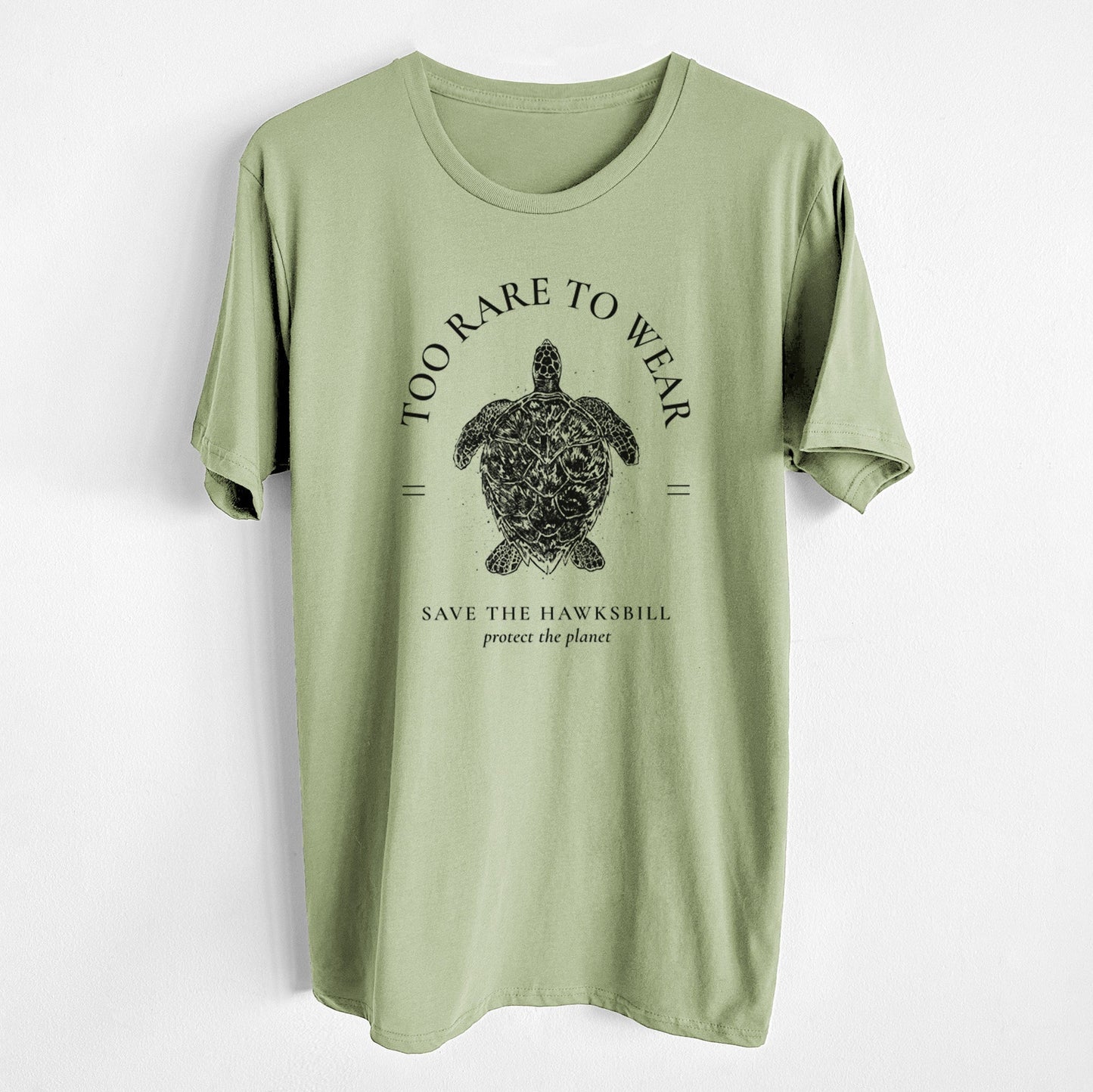 Too Rare to Wear - Save the Hawksbill - Unisex Crewneck - Made in USA - 100% Organic Cotton