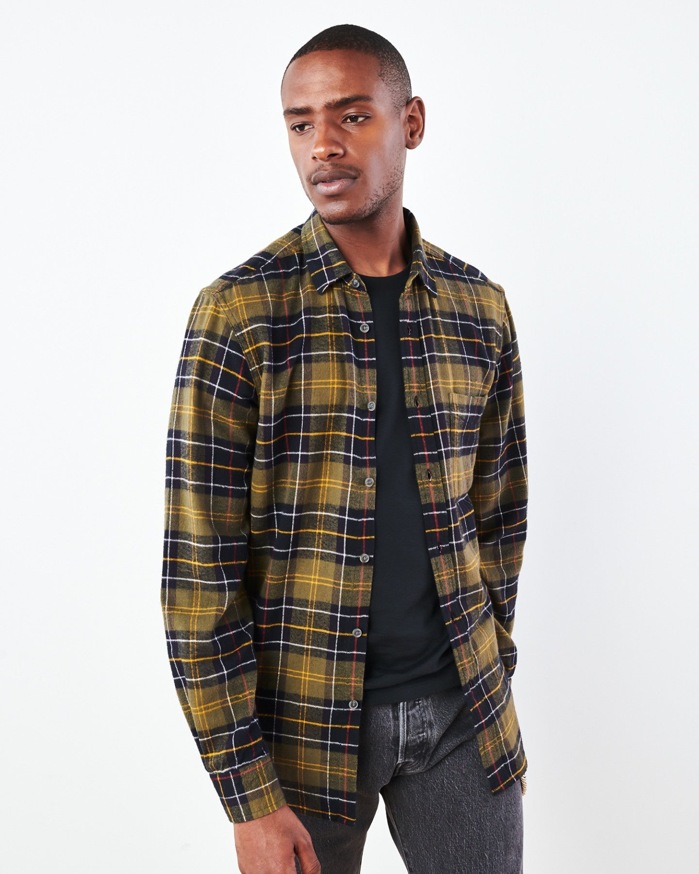 Soft Brushed Plaid Flannel Shirt
