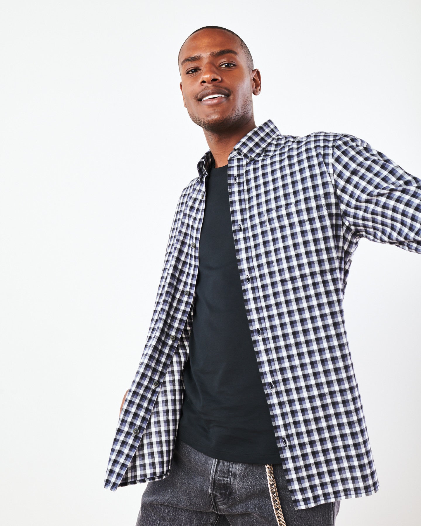 Brushed Twill Plaid Shirt