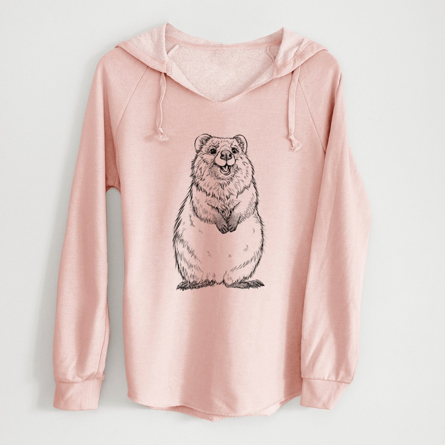 Quokkas - Setonix brachyurus - Cali Wave Hooded Sweatshirt
