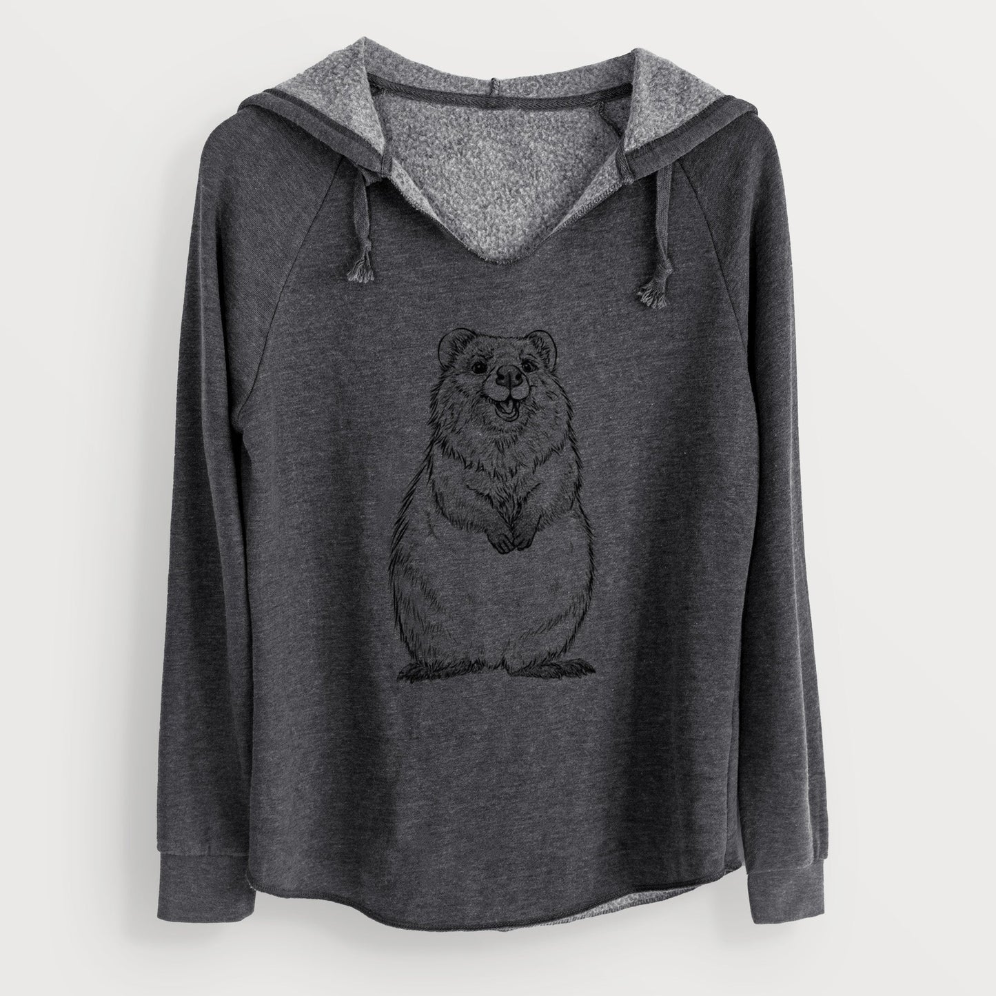 Quokkas - Setonix brachyurus - Cali Wave Hooded Sweatshirt