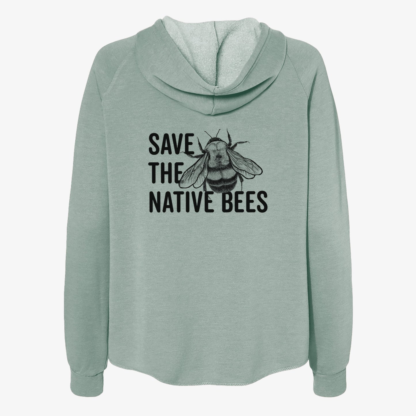 Save the Native Bees - Women's Cali Wave Zip-Up Sweatshirt