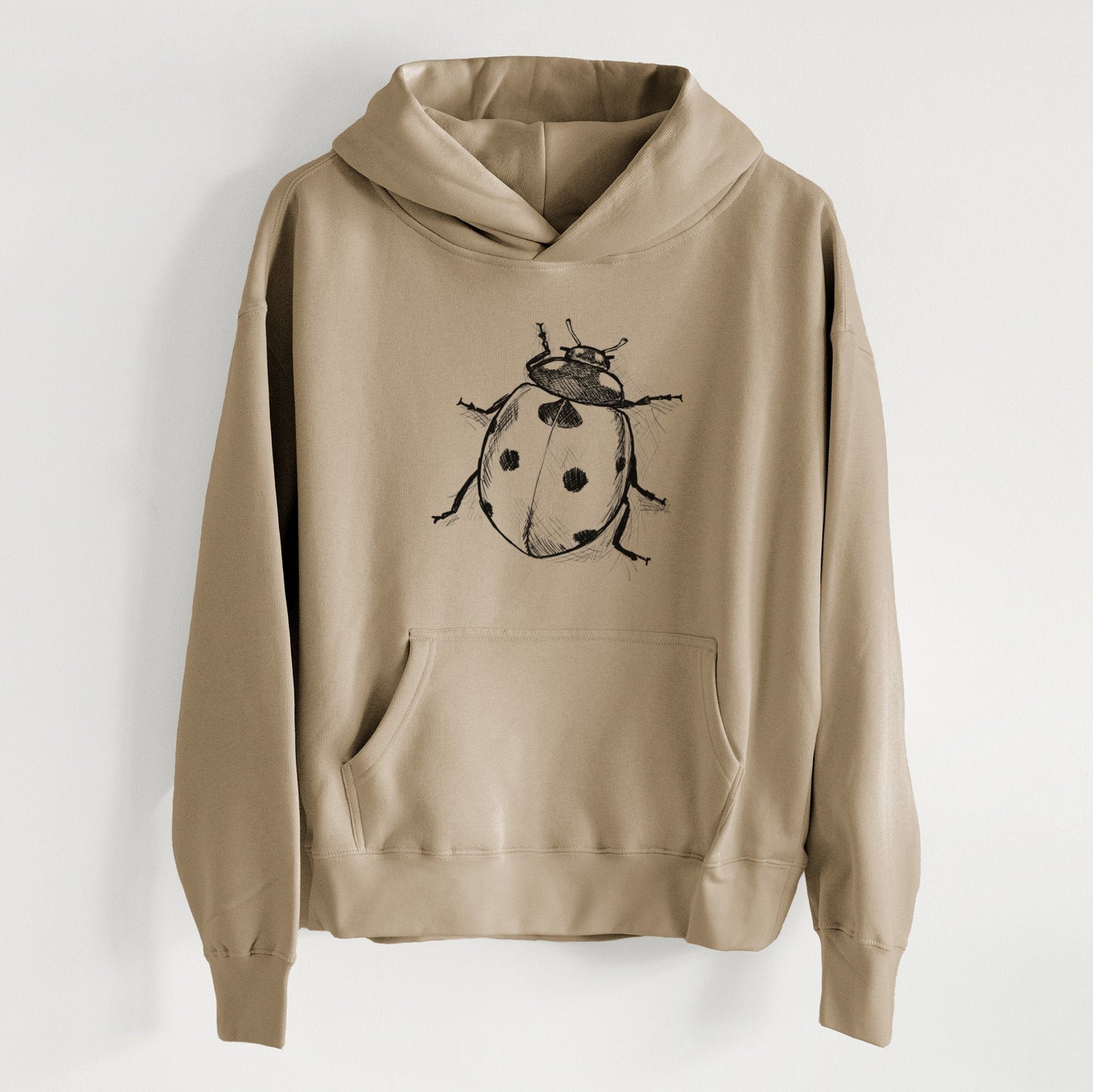 Coccinella septempunctata - Seven-spot Ladybird Ladybug - Women's Heavyweight Relaxed Hoodie