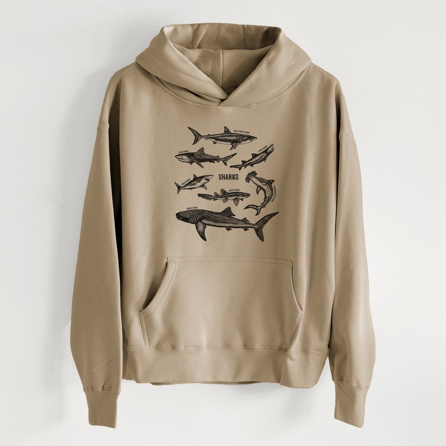 Shark Chart - Women's Heavyweight Relaxed Hoodie