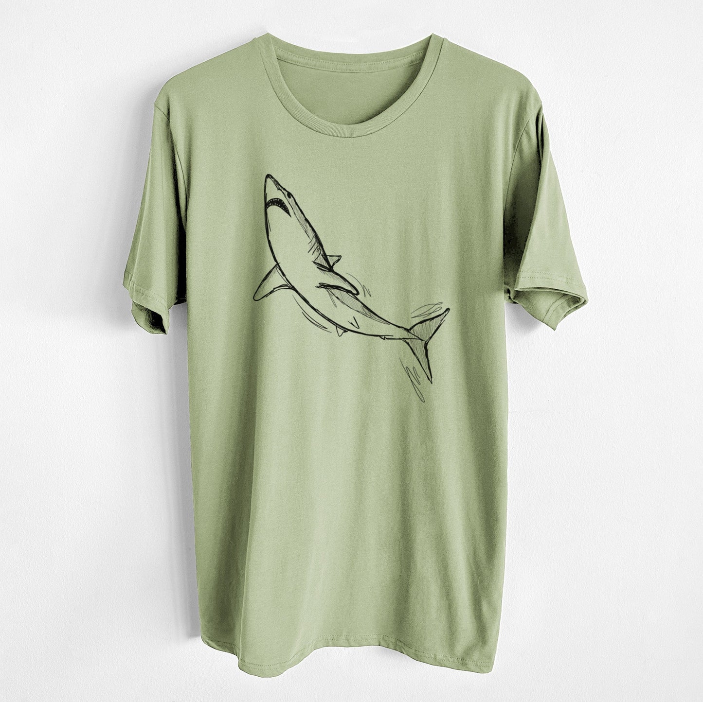 Shortfin Mako Shark - Unisex Crewneck - Made in USA - 100% Organic Cotton