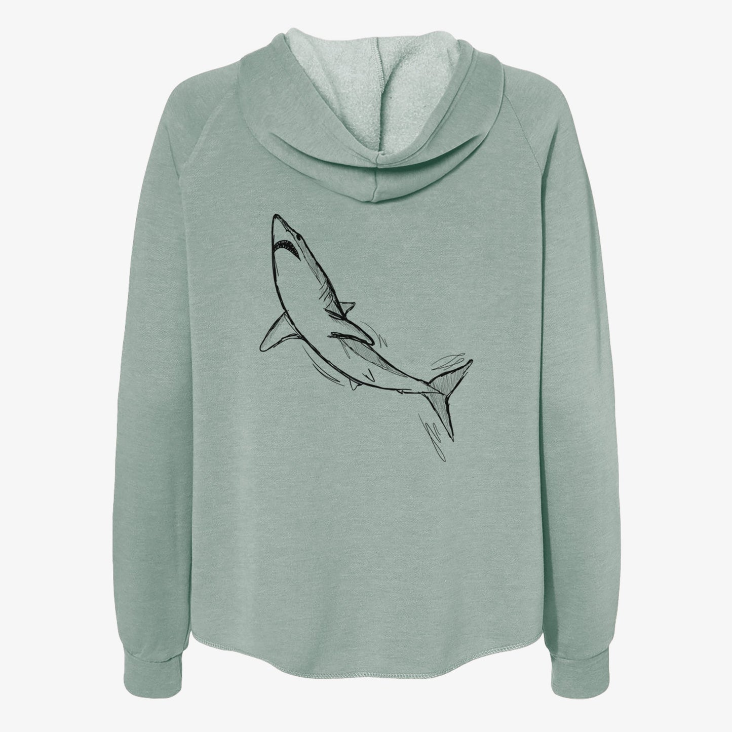 Shortfin Mako Shark - Women's Cali Wave Zip-Up Sweatshirt