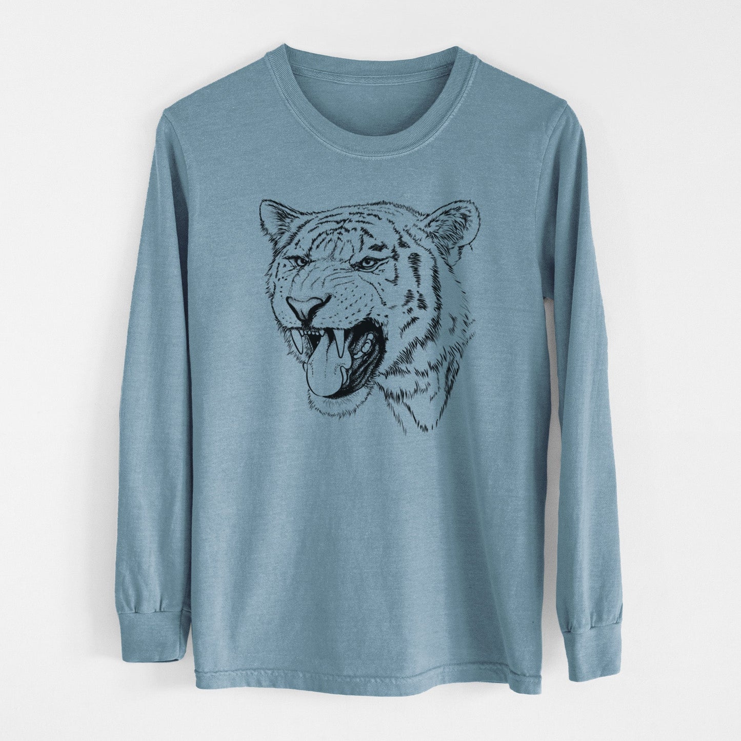 Siberian Tiger - Panthera tigris altaica - Heavyweight 100% Cotton Long Sleeve