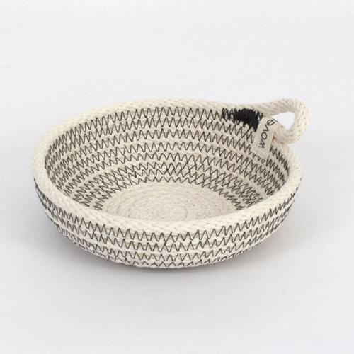 Woven Color Block Baskets Baskets Woven Grey Small
