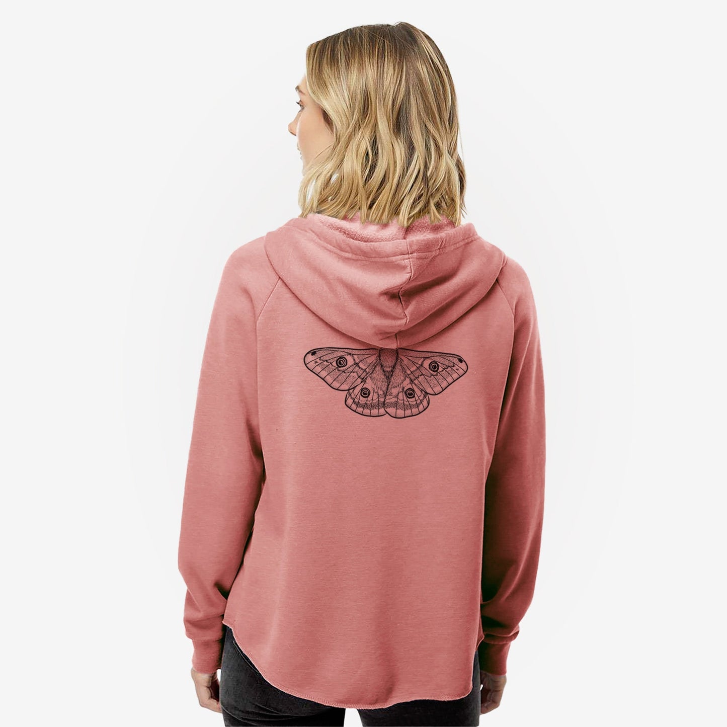 Saturnia pavonia - Small Emperor Moth - Women's Cali Wave Zip-Up Sweatshirt