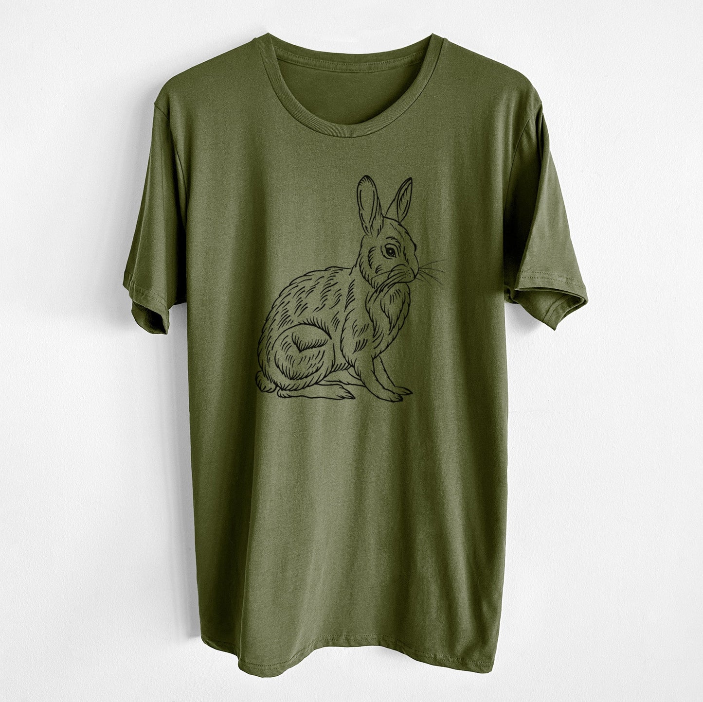 Snoeshoe Hare - Unisex Crewneck - Made in USA - 100% Organic Cotton