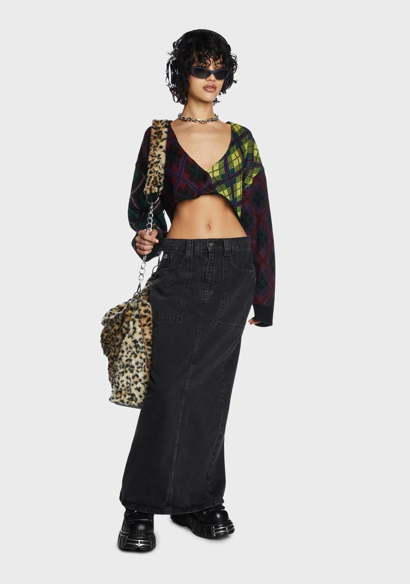 Garage Plaid Cardigan