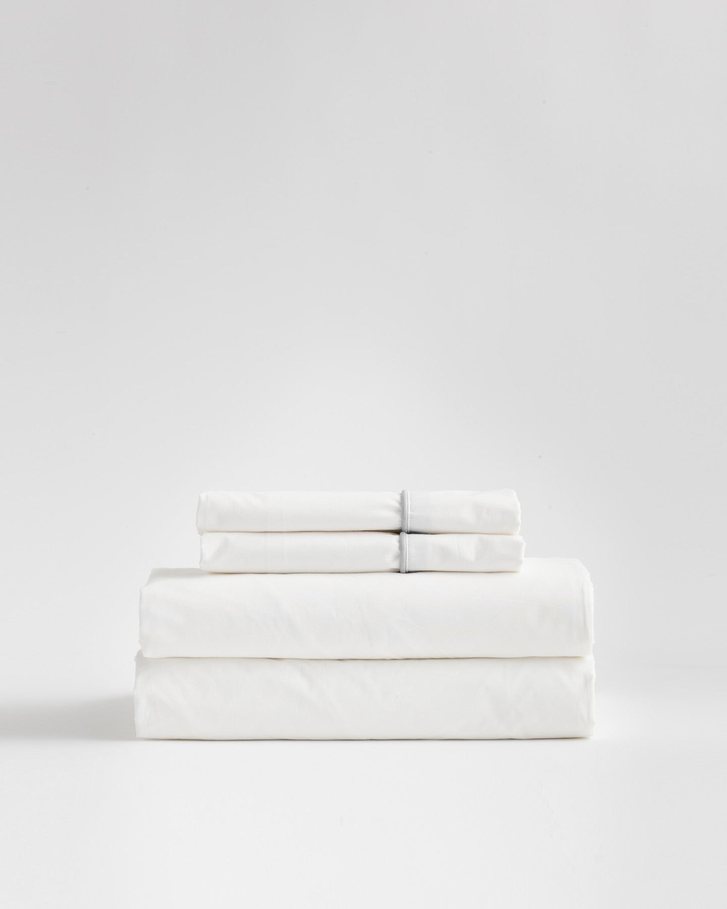 Classic Organic Percale Piped Sheet Set