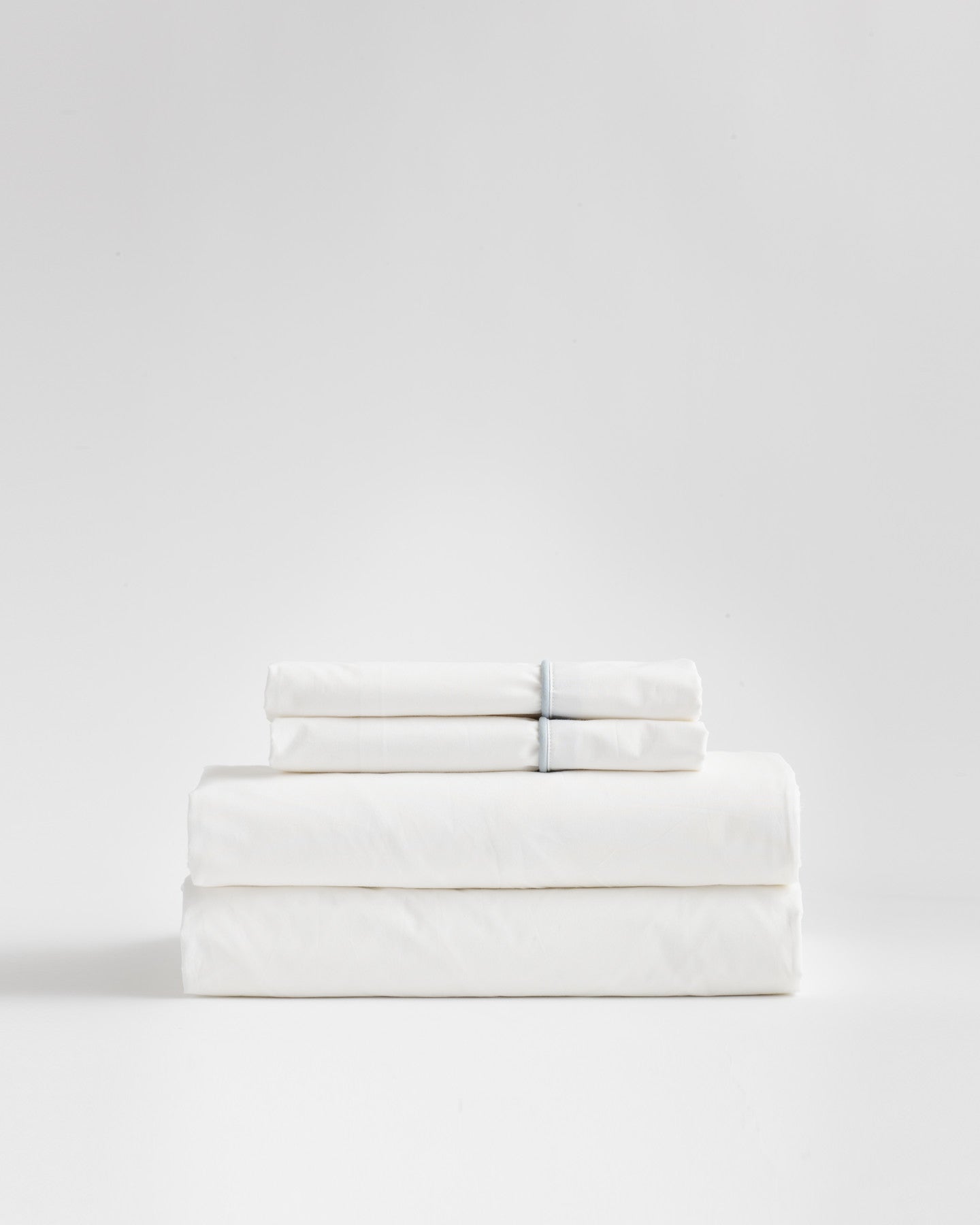 Classic Organic Percale Piped Sheet Set